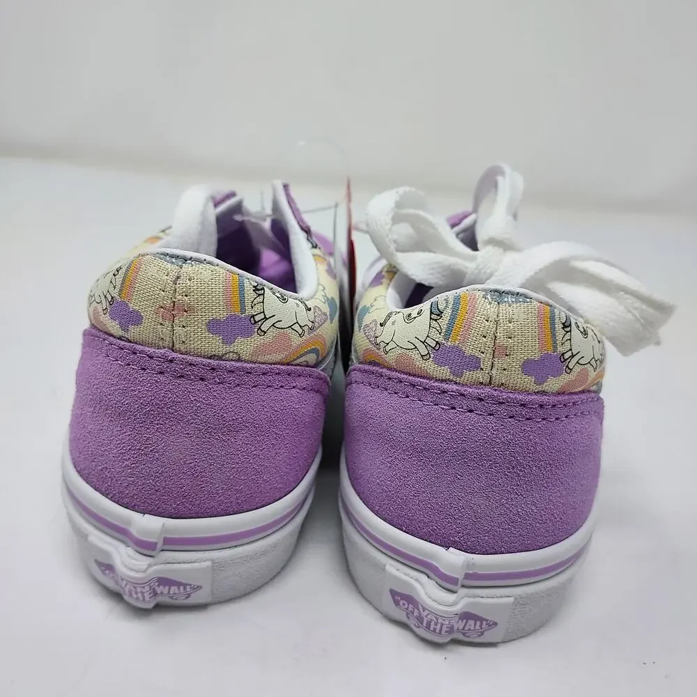 NEW Vans 'Glow In The Dark' Mythical Unicorns Glow Sheer Lilac Size 1 - Picture 5 of 9
